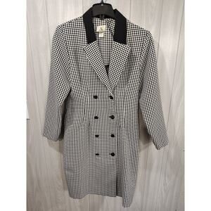 Women's Vintage CB Herringbone Dress Size 14 USA Office Career Old Money Classy